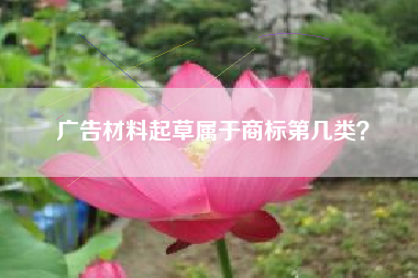 广告材料起草属于商标第几类? 广告材料起草属于商标第几类?