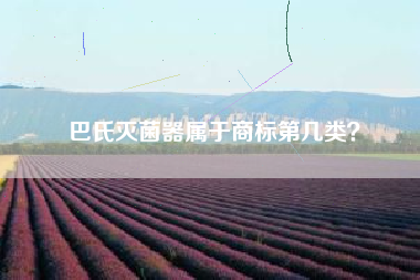 巴氏灭菌器属于商标第几类? 巴氏灭菌器属于商标第几类?