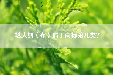 塔夫绸(布)属于商标第几类? 塔夫绸(布)属于商标第几类?
