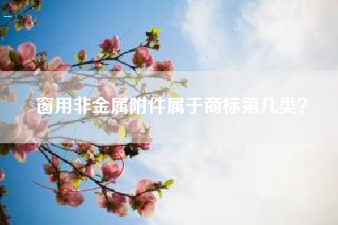 窗用非金属附件属于商标第几类？