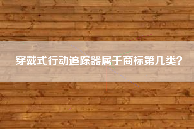 穿戴式行动追踪器属于商标第几类? 穿戴式行动追踪器属于商标第几类?