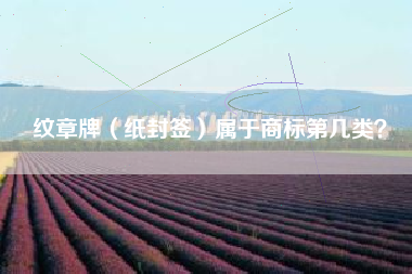 纹章牌(纸封签)属于商标第几类? 纹章牌(纸封签)属于商标第几类?