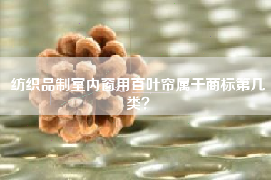 纺织品制室内窗用百叶帘属于商标第几类? 纺织品制室内窗用百叶帘属于商标第几类?