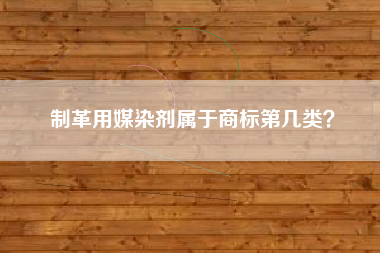 制革用媒染剂属于商标第几类? 制革用媒染剂属于商标第几类?