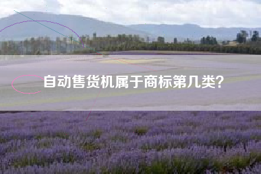 自动售货机属于商标第几类? 自动售货机属于商标第几类?
