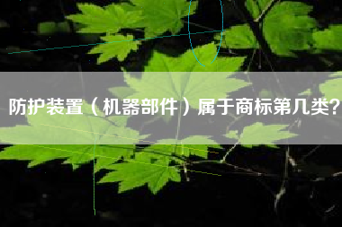 防护装置(机器部件)属于商标第几类? 防护装置(机器部件)属于商标第几类?