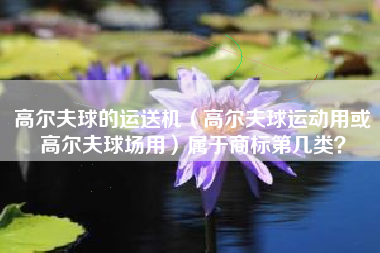 高尔夫球的运送机(高尔夫球运动用或高尔夫球场用)属于商标第几类? 高尔夫球的运送机(高尔夫球运动用或高尔夫球场用)属于商标第几类?