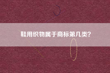 鞋用织物属于商标第几类? 鞋用织物属于商标第几类?