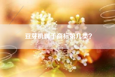 豆芽机属于商标第几类? 豆芽机属于商标第几类?