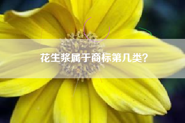 花生浆属于商标第几类? 花生浆属于商标第几类?