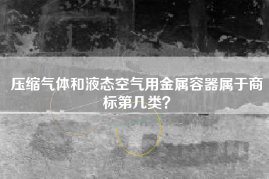 压缩气体和液态空气用金属容器属于商标第几类? 压缩气体和液态空气用金属容器属于商标第几类?