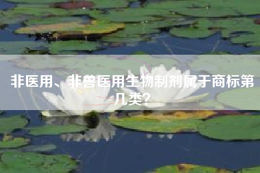 非医用、非兽医用生物制剂属于商标第几类? 非医用、非兽医用生物制剂属于商标第几类?