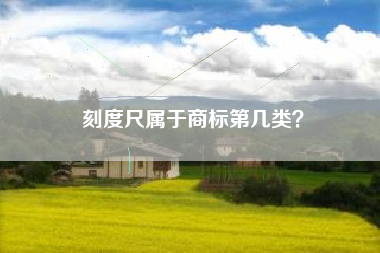 刻度尺属于商标第几类? 刻度尺属于商标第几类?