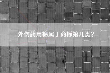 外伤药用棉属于商标第几类? 外伤药用棉属于商标第几类?