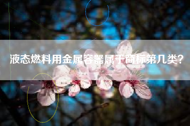 液态燃料用金属容器属于商标第几类? 液态燃料用金属容器属于商标第几类?
