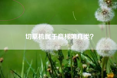 切草机属于商标第几类? 切草机属于商标第几类?